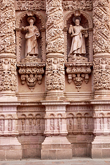 fa&ccedil;ade de la cath&eacute;drale &agrave; Zacatecas (Mexique)