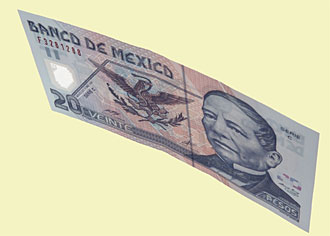 billet de 20 pesos du mexique
