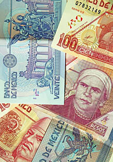 billets de banque du mexique