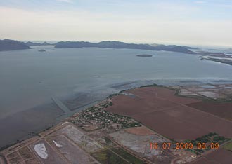 approche sur Los Mochis dans le nord du Mexique