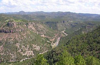 Barranca de Oteros dans le Canyon du Cuivre au nord du Mexique