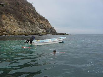 plage estacalunte &agrave; Puerto Angel  (&eacute;tat d'Oaxaca, Mexique)