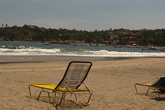plage marinero (Puerto Escondido, &eacute;tat d'Oaxaca, Mexique)