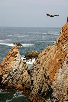 plongeurs de la Quebrada