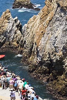 plongeurs de la Quebrada