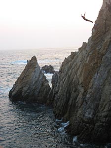 plongeurs de la Quebrada