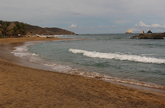 plage San Agustinillo (&eacute;tat d'Oaxaca, Mexique)