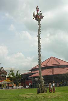 d&eacute;monstration de Voladores au Festival de l'Identit&eacute;