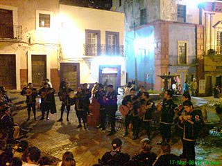 groupe de "callejoneadas" &agrave; Guanajuato (Mexique)
