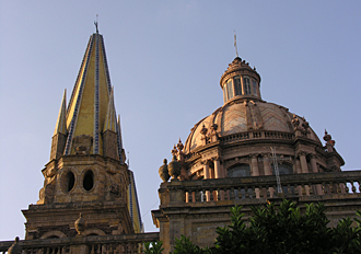 d&ocirc;mes de la cath&eacute;drale de Guadalajara (Jalisco, Mexique)