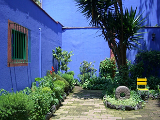 cour int&eacute;rieure du mus&eacute;e Frida Kahlo
