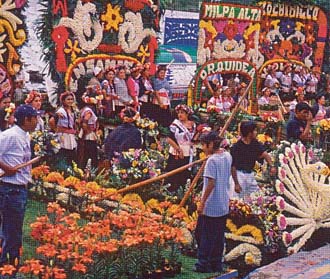 f&ecirc;te &agrave; Xochimilco