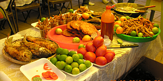 pr&eacute;paration repas march&eacute; uruapan