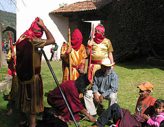 Mise en sc&egrave;ne avec les ap&ocirc;tres et arrestation de J&eacute;sus &agrave; Tzintzuntzan