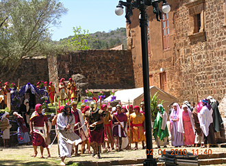 Mise en sc&egrave;ne avec les ap&ocirc;tres et arrestation de J&eacute;sus &agrave; Tzintzuntzan