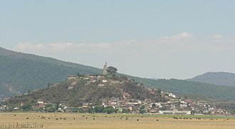 vue sur le bout-de-terre de Jar&aacute;cuaro en direction de Janitzio (&eacute;tat du Michoac&aacute;n)