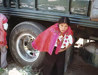 arriv&eacute;e au march&eacute; de San Juan au Chiapas