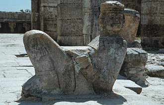 Chac-Mool sur le sommet du temple des Guerriers