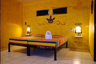 chambre d'h&ocirc;tel de classe moyenne au Mexique