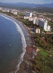 vue d'Ixtapa (&eacute;tat de Guerrero au Mexique)