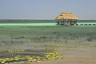 lagune de Bacalar (&eacute;tat du Qintana Roo, Mexique)