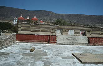 Palais des Colonnes &agrave; Mitl&aacute; (Oaxaca, Mexique)