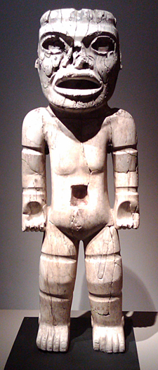 prisonnier sacrifi&eacute; de Teotihuac&aacute;n expos&eacute; au quai Branly en janvier 2010