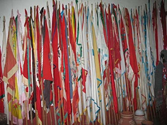 drapeaux des f&ecirc;tes mayos (Sonora, Mexique)