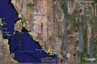 Ile Tiburon et l'&eacute;tat de Sonora (Mexique)