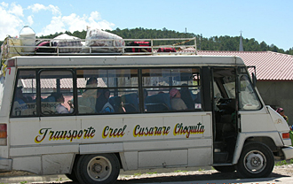 mini-bus pour Cusarar&eacute; et Choguita
