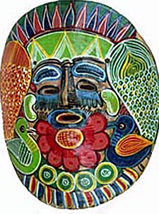 masque de Tlaxcala au Mexique
