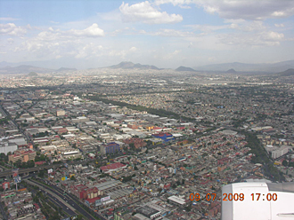 atterrissage à Mexico