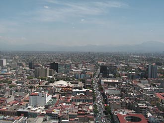 vue au-dessus de Mexico