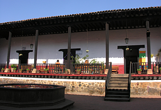 Casa de los Once patios &agrave; P&aacute;tzcuaro (&eacute;tat du Michoac&aacute;n, Mexique)