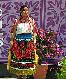 Concours de costumes traditionnels &agrave; Uruap&aacute;n le dimanche des R&acirc;meaux