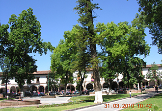 place Vasco de Quiroga &agrave; P&aacute;tzcuaro (&eacute;tat du Michoac&aacute;n, Mexique)