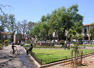 place Gertrudis Bocanegra &agrave; P&aacute;tzcuaro (&eacute;tat du Michoac&aacute;n, Mexique)