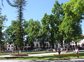place Vasco de Quiroga &agrave; P&aacute;tzcuaro (&eacute;tat du Michoac&aacute;n, Mexique)