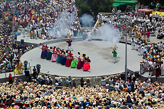la Guelaguetza (&eacute;tat d'Oaxaca, Mexique)