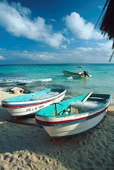 une des plages de Cozumel (Riviera Maya, Mexique)