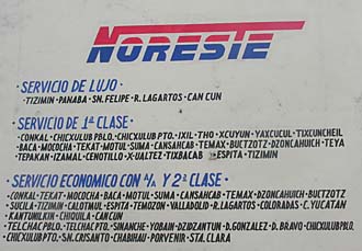 Service au Terminal del Sur y del Noreste à Mérida